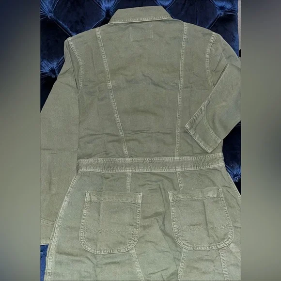 Sandrine Rose xFree People Army Zippers & Pockets Coverall Jumpsuit SzXS or SzS - Picture 10 of 16